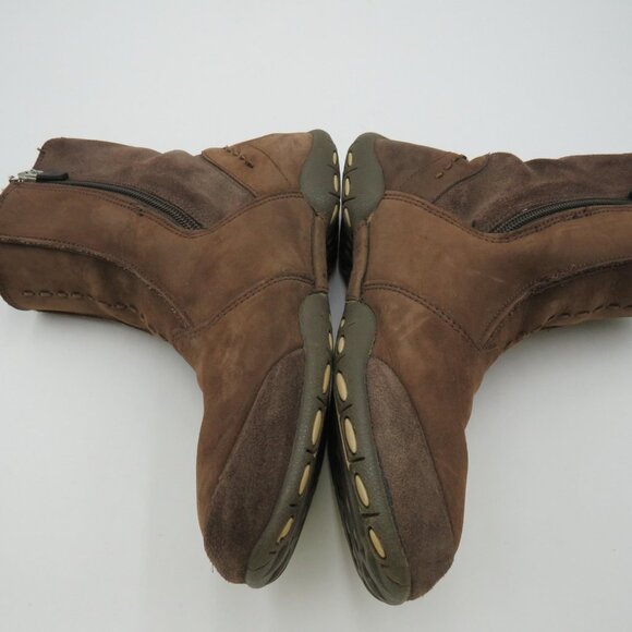 Hi-Tec Ankle Boots Womens Size 7 Brown Leather V-Lite Hatha Quick Zip Waterproof - Picture 6 of 9